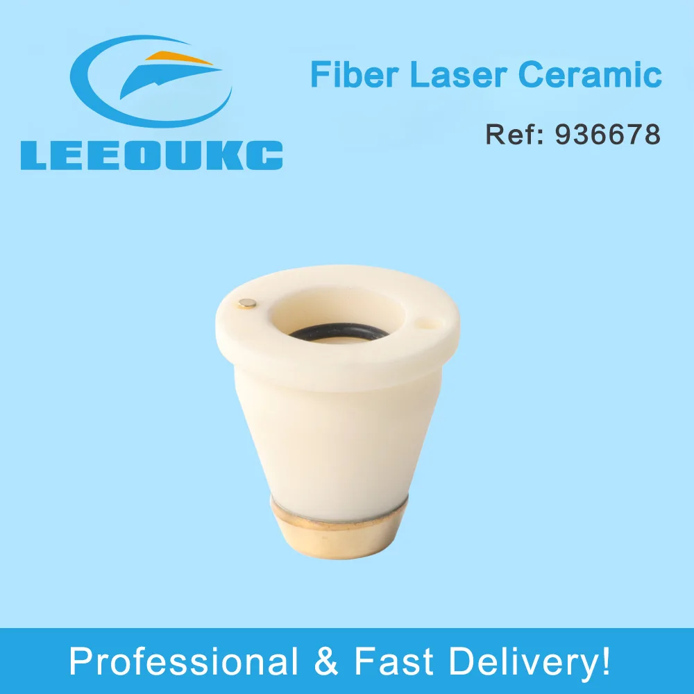 LEEOUKC 10 개/몫 섬유 레이저 세라믹 노즐 홀더 3D OEM 모델 0936678 /913966 섬유 레이저 절단 헤드 튜브 절단