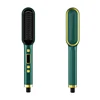 Hair Straightener Brush Ionic Straightening Brush Hot Brush Anti-Scald Hot Comb with Digital LCD Display Hair Comb 1