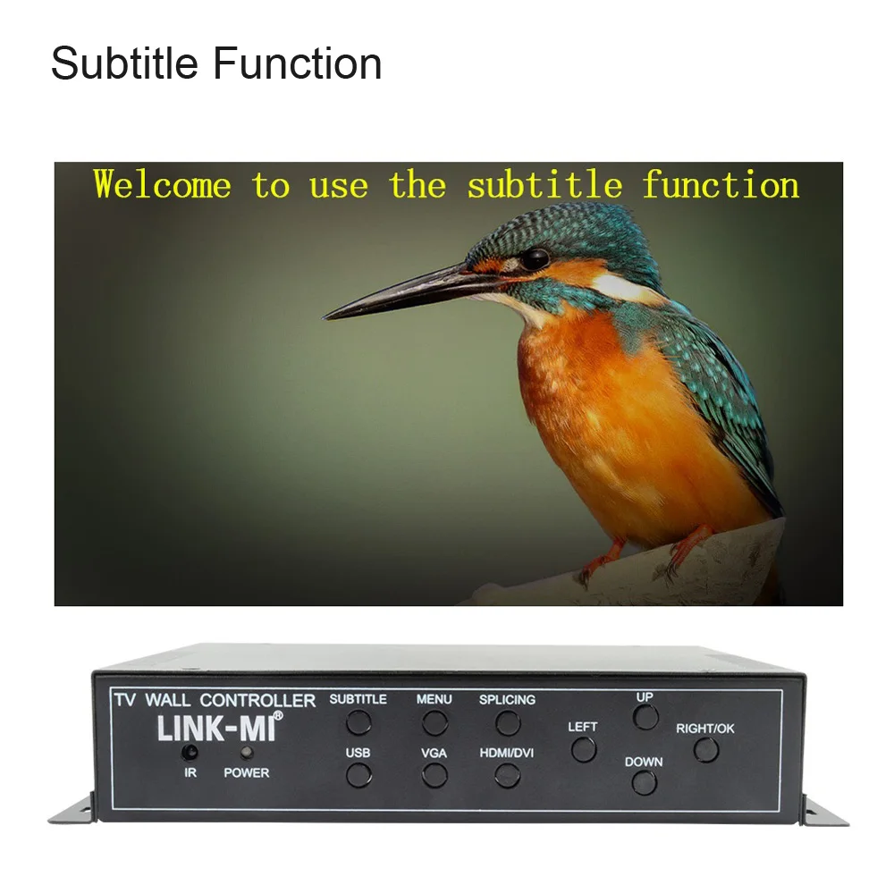LINK-MI 2X2 HDMI DVI VGA 입력 4 X HDMI 출력 원격 제어 HDMI VGA av 오디오 비디오 벽 컨트롤러