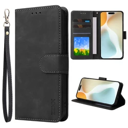 ZZXX Magnetic Flip Leather Wallet Case with Card Slot, Photo Frame, and Kickstand for iPhone 17 e (Black)