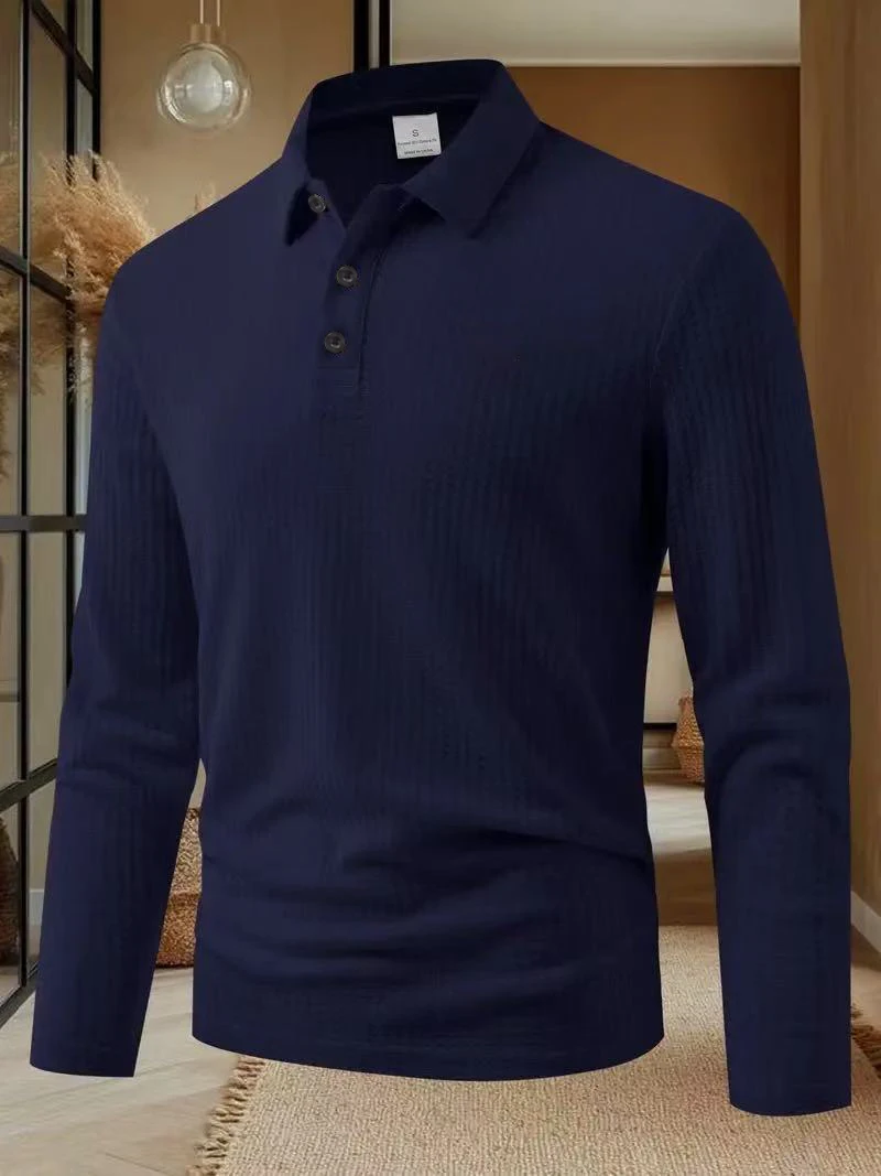 Men’s casual long sleeve shirt urban style top