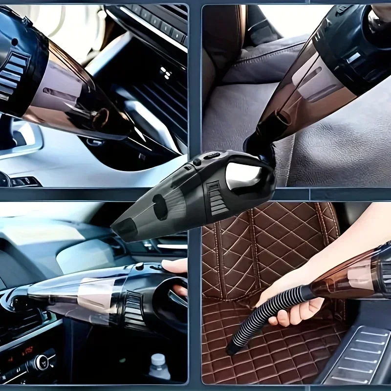 Handheld Vacuum Cleaner 12V Handheld Car With Strong Suction Power Portable Mini Car Cleaner