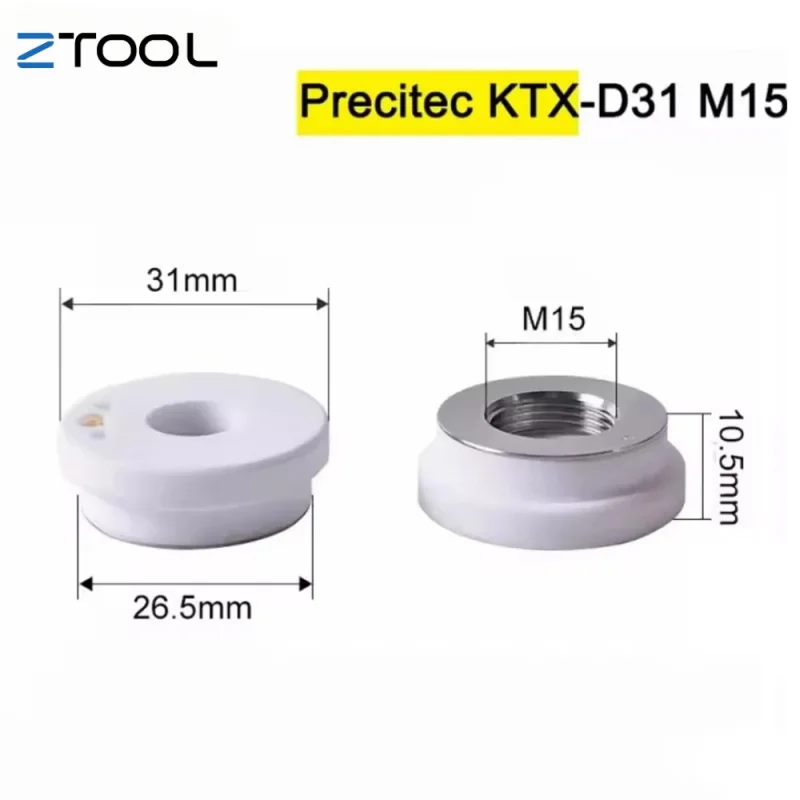 Laser Ceramic Ring D28 M11 D32 M14 D31 M15 D13 M5 Ceramic Nozzle Holder for 3D Raytools Boci D41 M11 Precitec KTX KTXB ZTOOL