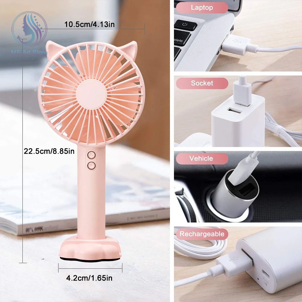 Mini ventilador pequeño cargador USB escritorio estudiante dormitorio  Oficina portátil plátano pequeño ventilador - AliExpress