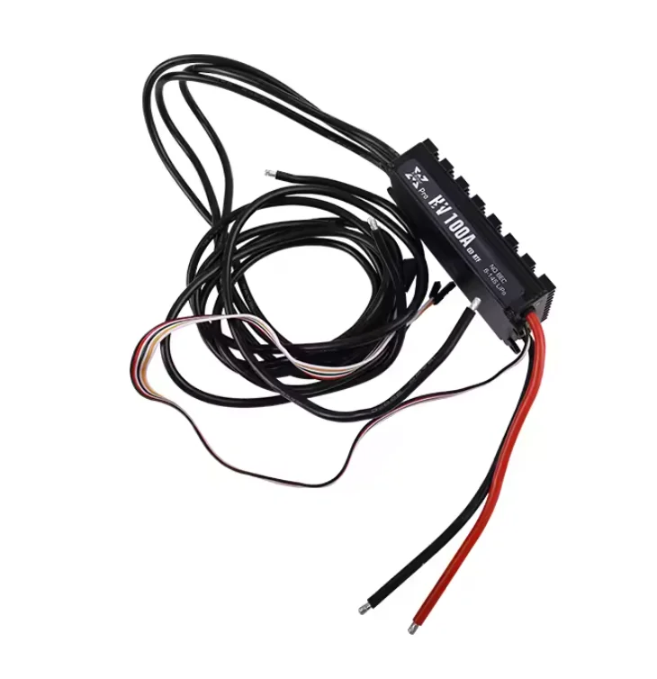 Câbles et connecteurs du Hobbywing XRotor 100A HV V3 ESC étanche pour drone agricole multirotor 14S