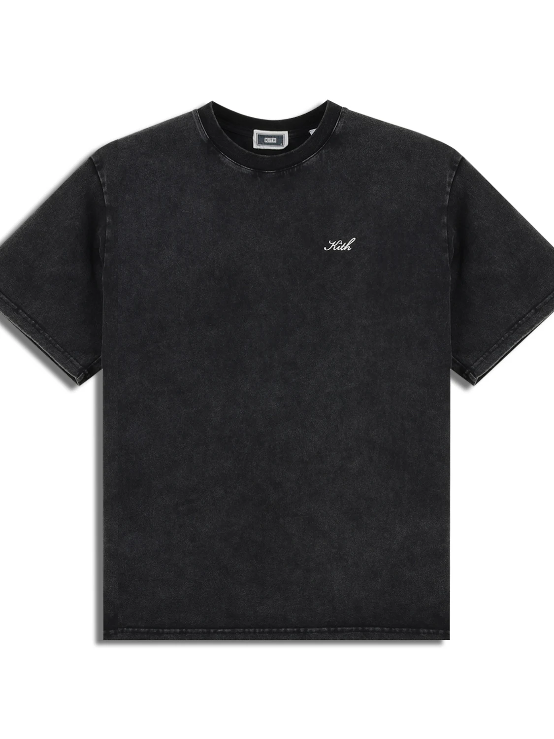 Retro Waed KITH Small Logo T-irt Loose ex ort Sve Cotton Tee Letter Print Vintage Sle Casual Summer Top