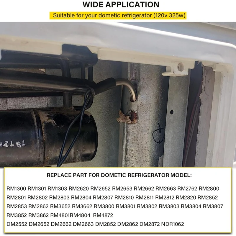 Heating Replace 3850644422 For Dometic Refrigerator (325W 120Vac) For Dometic RM2652/DM2652/DM2852/DM2662/DM2663