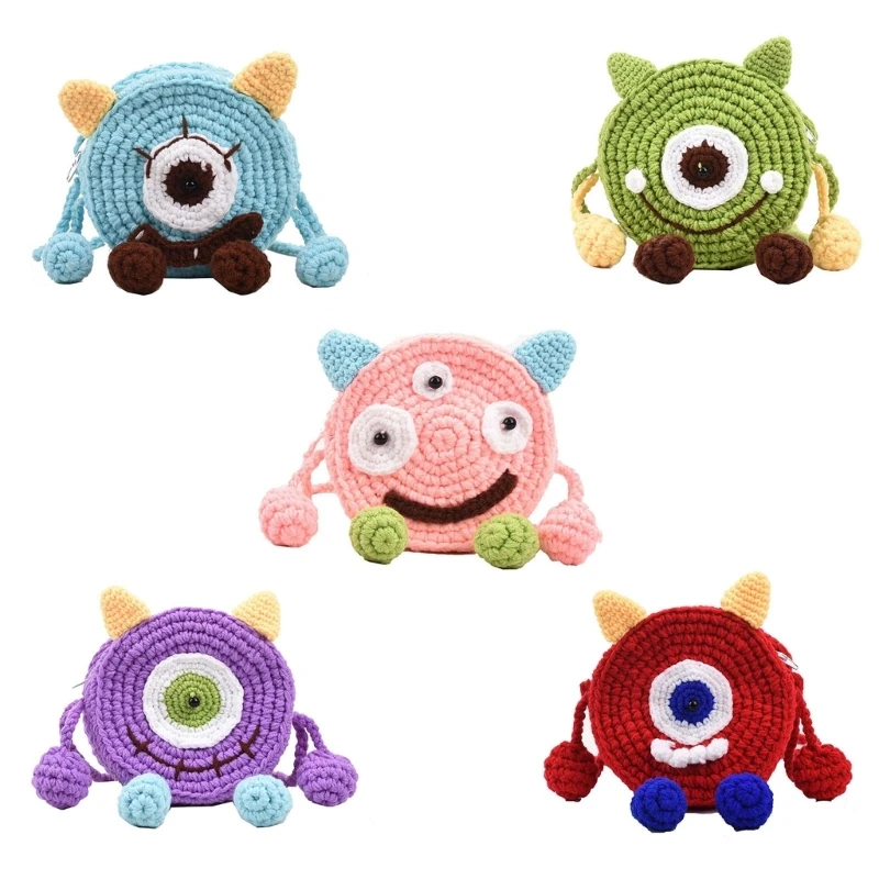 

and Stylish Crochet Cartoon Phone Small Shoulder Bag Storage Suitable for Women