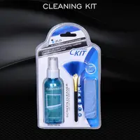 1 Set Brush Cloth Liquid High Qulity Screen Cleaning for LCD Tablet Phone Pad Laptop Computer Camera Lens Cleaner H8WD 2