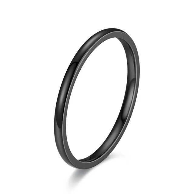 Bague de bijoux à breloques pour hommes et femmes, anneaux noirs en acier inoxydable, fiançailles de mariage, accessoire masculin mat de haute qualité