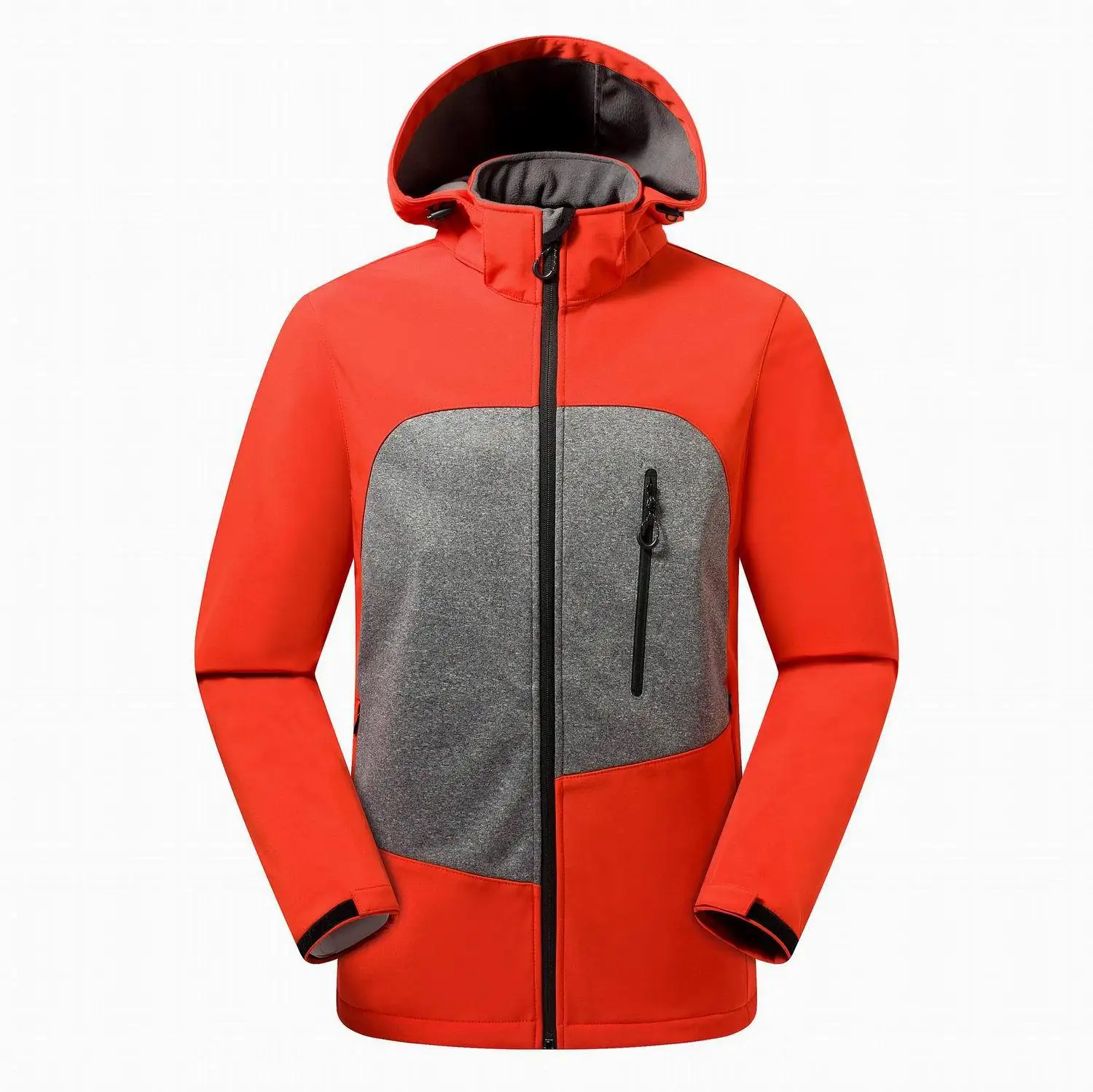 

2023 New Hooded Zipper Multi-pocket Softshell Jacket Coat Warm Fleece Men Women Coat Waterproof Top