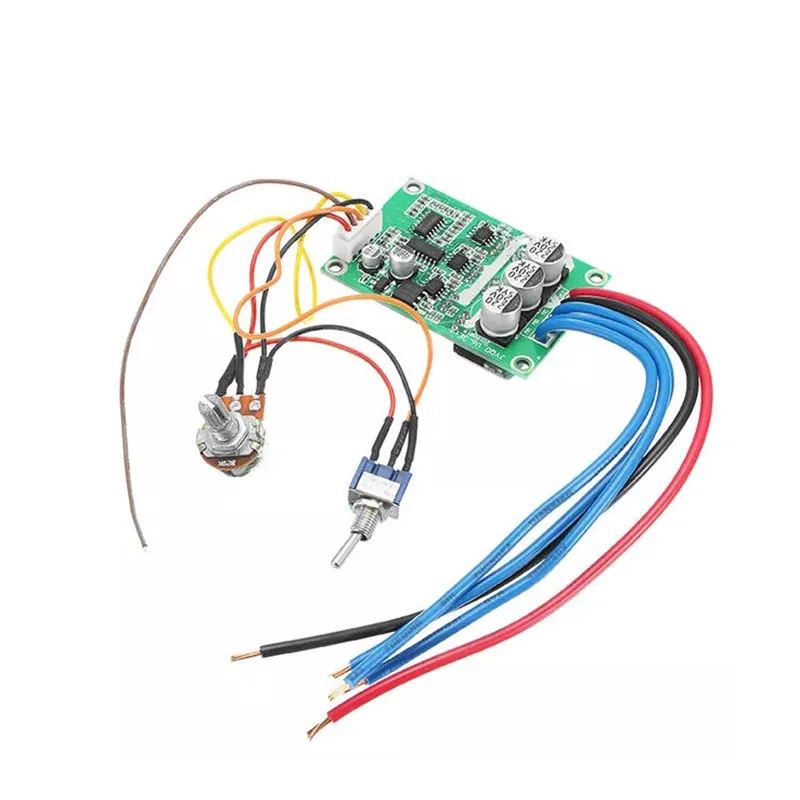 

DC 12V-36V 500W High Power Brushless Motor Controller Driver Board Assembled No Hall