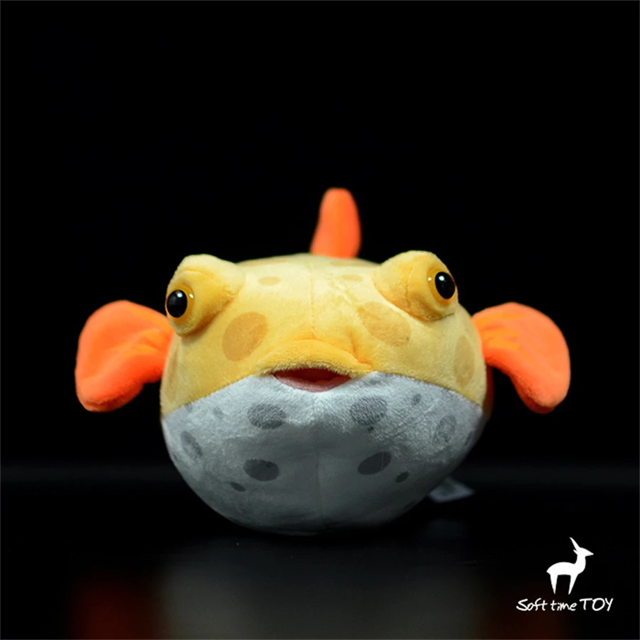 Boxfish Puffer High Fidelity Anime Cute Plushie Aracanidae Plush Toys Lifelike Animals Simulation Stuffed Doll Kawai Toy Gifts 3