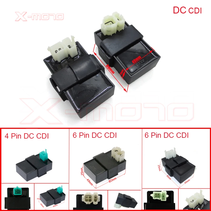 イグニッションボックスモジュール DC CDI 点火ユニットボックス 6 ワイヤー CG125 CG200 CG250 エンジン 2 オートバイ オートバイ CDI ユニット チップ点火DC CG 125CC 150CC 250C ATV CDI用 ゴールデンアルミケース DC