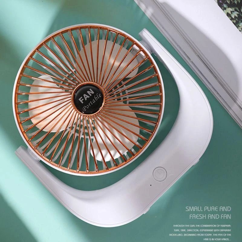 【Best SKU活动价 Guaranteed】 E74D USB Charging Fan 3 Speed Adjustable Mini Portable Handheld Air Cooler ° Rotatable Outdoor Fans Liightweight Portable.