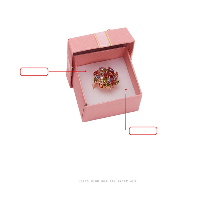 Mini Ring Box Bowknot Exquisite Gift Packaging Jewelry Organizer Earrings Pendant Storage Box Heaven and Earth Cover Case