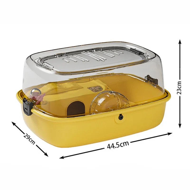 Acrylic Hamster Villa Double layer hamster cage transparent wheels Large Capacity Small Pet house for large hamster cage house