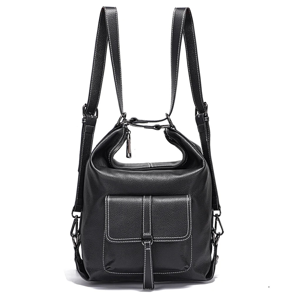 حقيبة كتف نسائية Zency ، جلد أصلي ، حقيبة يد بسعة...