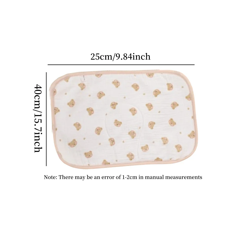 Newborn baby cloud pillow flat pillow cartoon cute anti-spit milk baby