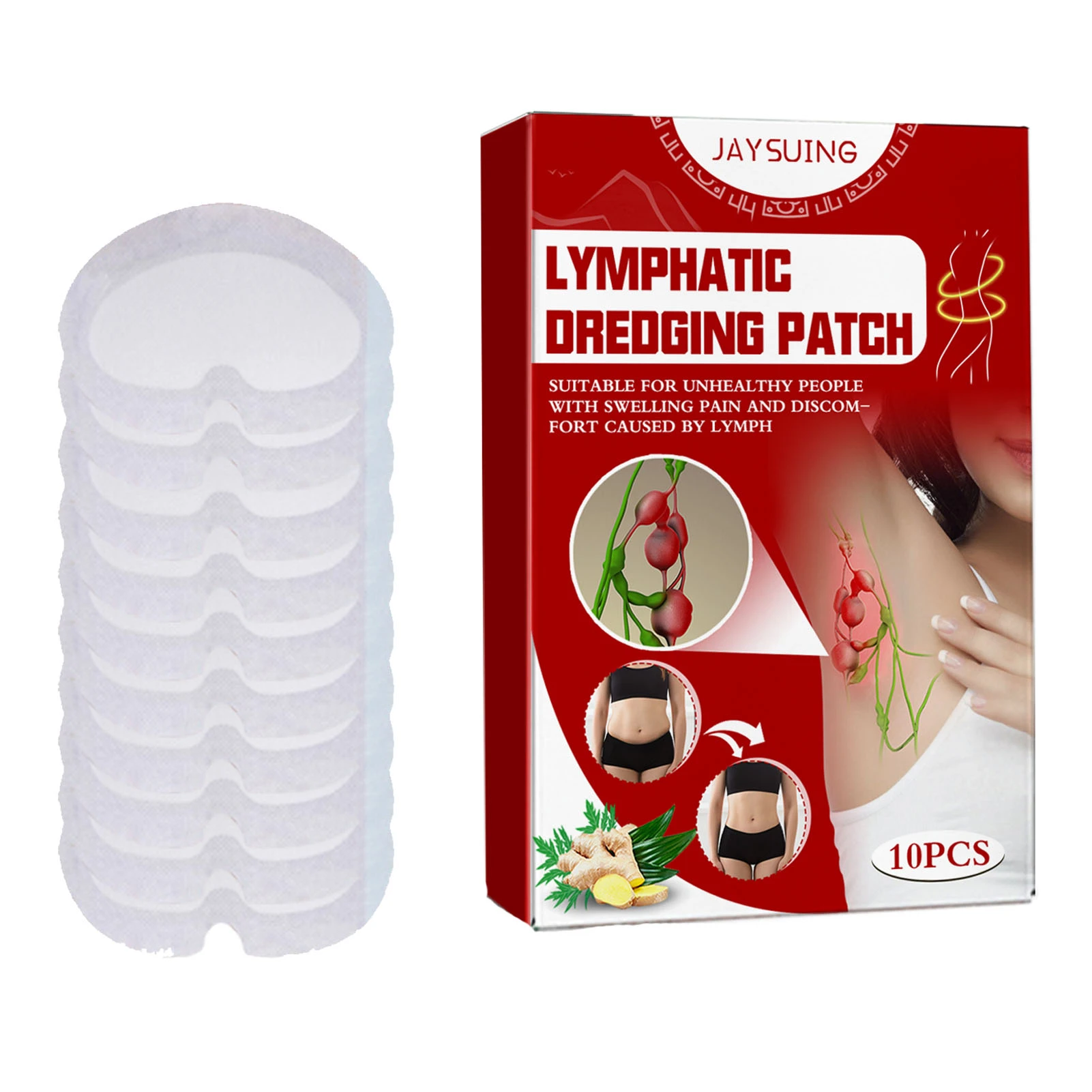 Lymphatic Drainage Patch Neck Antiswelling Lymph Node Pad Plaster
