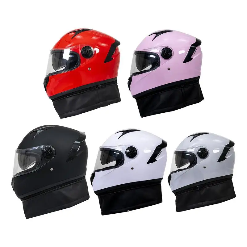 

Motorcycle Helmet Off-road Electric Car Riding Helmet HD Anti-fog Full Face Motocross Racing Safety Helmet Headgear & Neck Scarf