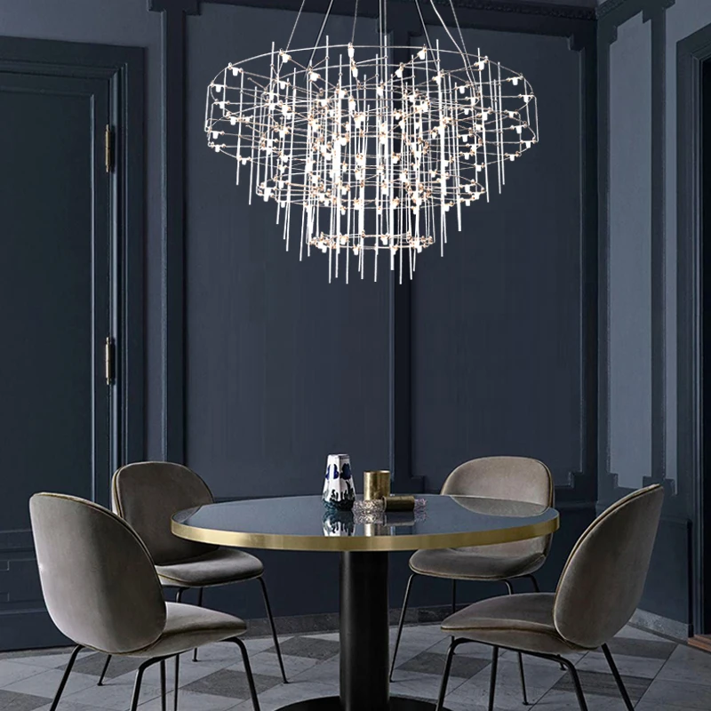 Living room pendant lamp restaurant lamp designer creative villa hall starry sky clothing store firefly pendant