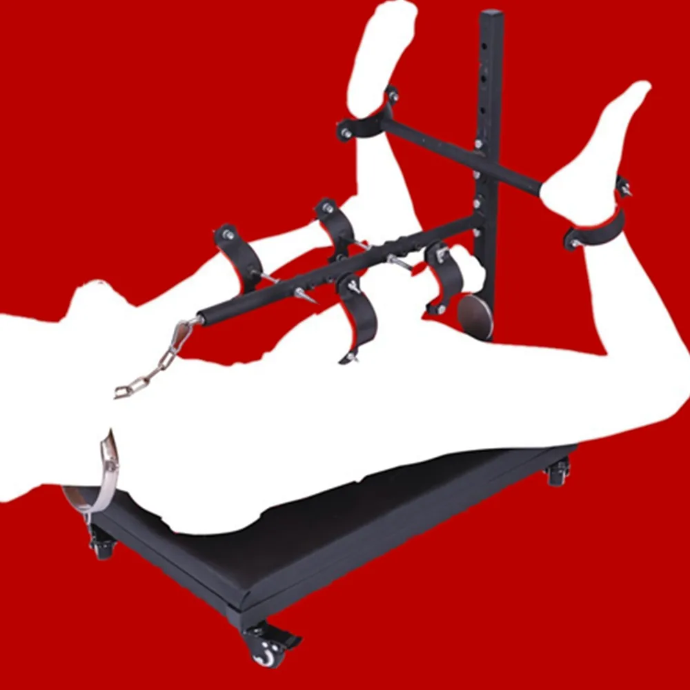 SM Slave Training Metal Bondage Rack Women Men Handcuffs Feet Shackles Sex Toys Adult Flirting Cosplay Props Sex Furniture
