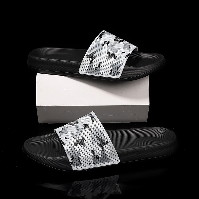

Мужские сланцы для дома и улицы, мягкие сандалии из ЭВА, Нескользящие, летние пляжные шлепанцы, сланцы