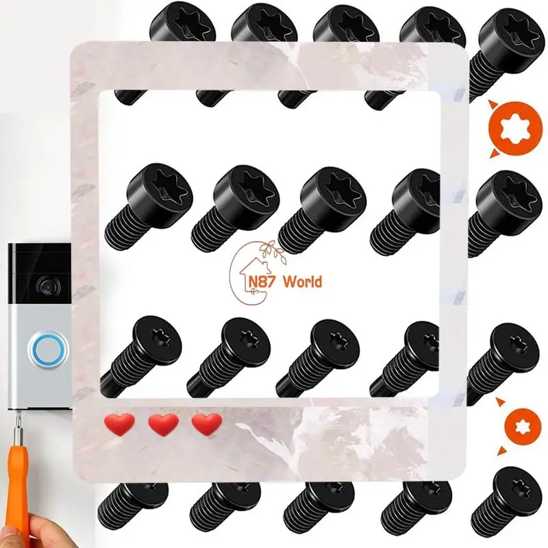 24-Hour Delivery Video Doorbell Screws,Video Doorbell Replacement Screws,Security Screws Compatible With Video