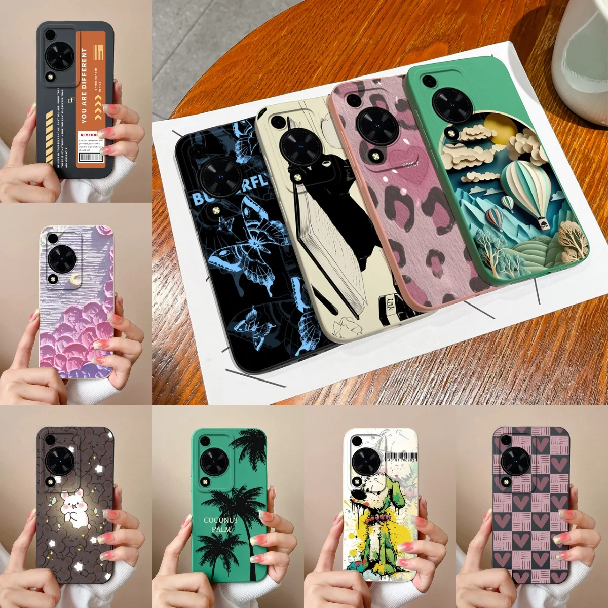 Love Heart Flower Durable Shockproof Antifouling Soft Bumper Case