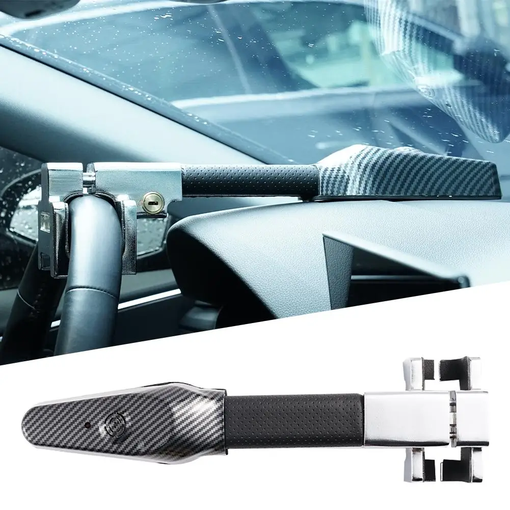 

Universal Car Steering Wheel Lock Security Car Security Anti-theft T-Lock Protection Anti-theft Telescopic Alarm Lock Tool A8Q8
