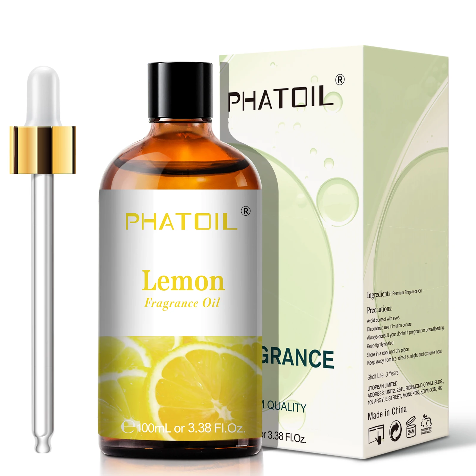 thumbnail image 3 of PHATOIL 100ml aceite aromático frutado dulce para hacer velas difusores-aceite aromático de coco y vainilla fresa limón melocotón pera, 3 of 5