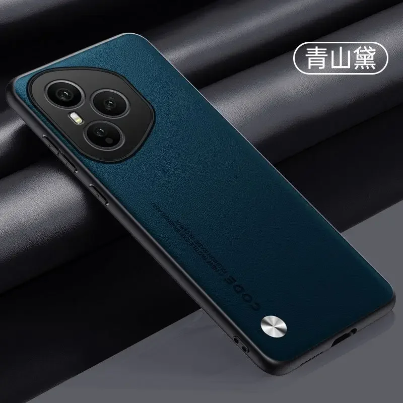 Luxury Leather Skin Feel Shockproof Bumper Case - Simple Design
