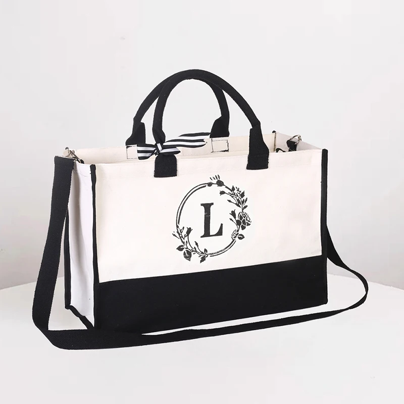 Customized Tote Bag – Large Capacity Women's Handbag with Print Letter Logo, Two-Sided ... - SKU CTB02011 - UGI Packaging