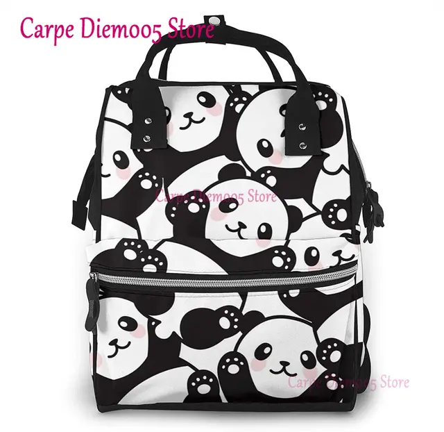 Panda Printed Mummy Backpack Diaper Bag: A Multi-Functional Maternity Nappy Bag