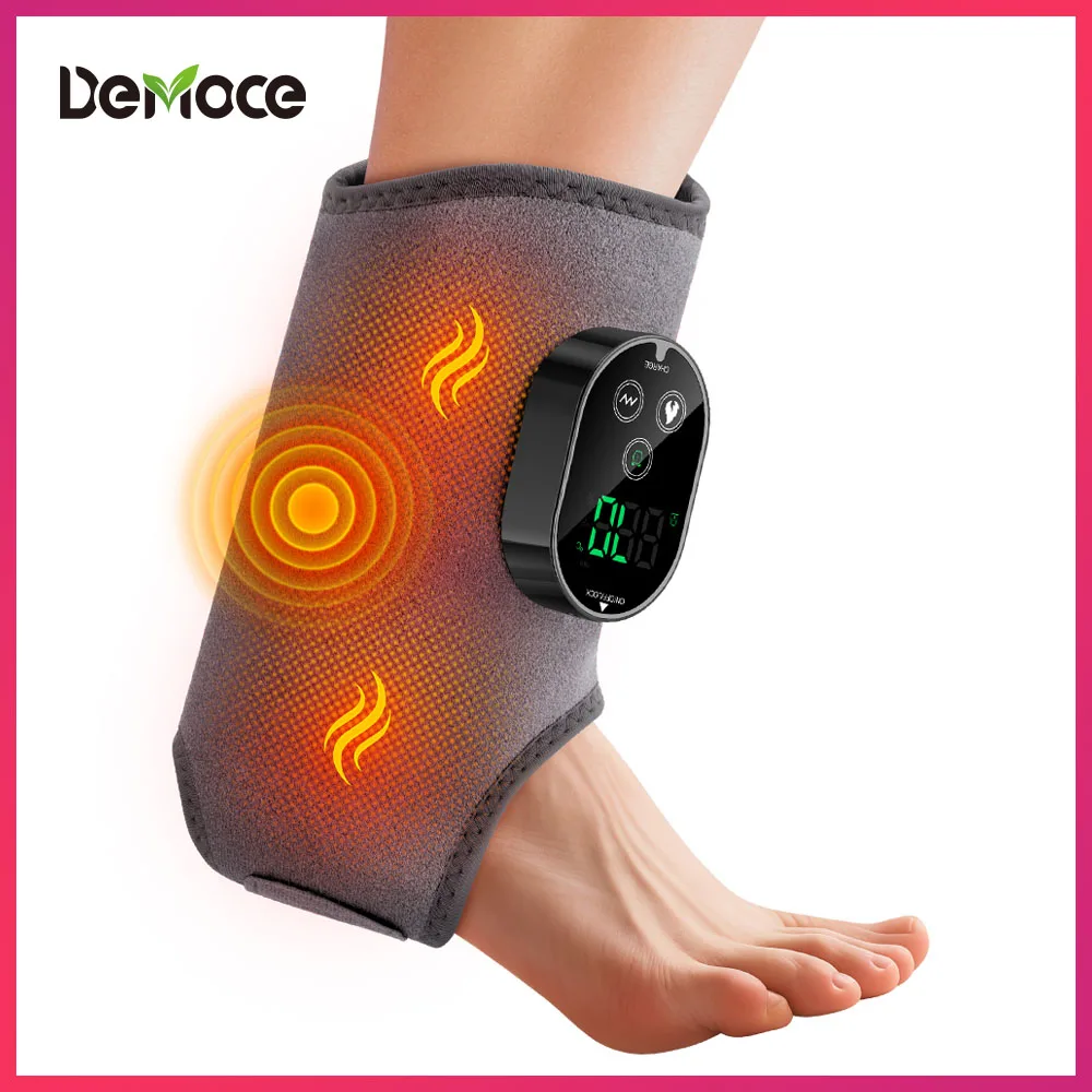Hot Compress Ankle Massager 6-level Heating 3-level Vibration Foot Protect Belt For Joint Massage Relaxation Ankle Support Brace