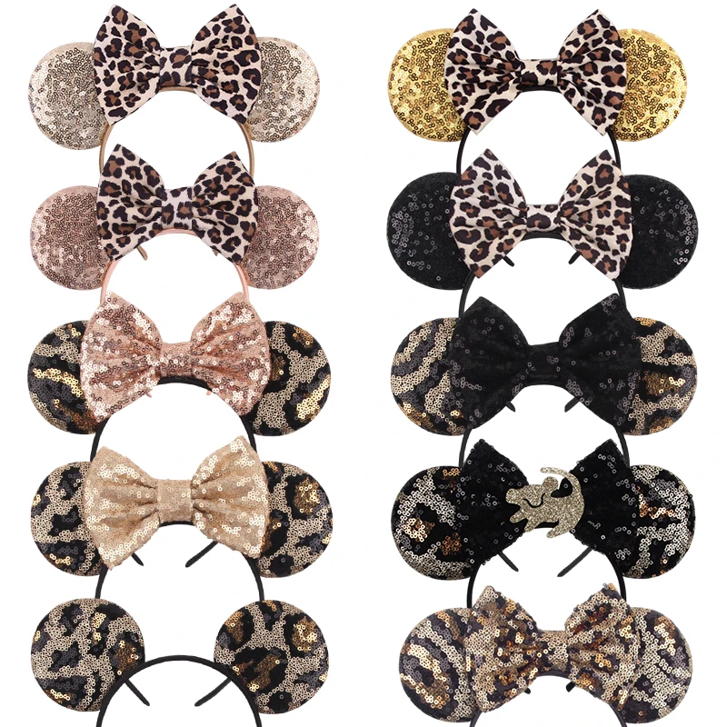 adults kids boy crab fish ears headband hairband animal gift for birthday party cosplay costume christmas halloween Disney Mickey Mouse Ears Leopard Print Headbands for Girls Kids Women Party Sequins Bows Hair Accessories Adults Hairbands Gifts