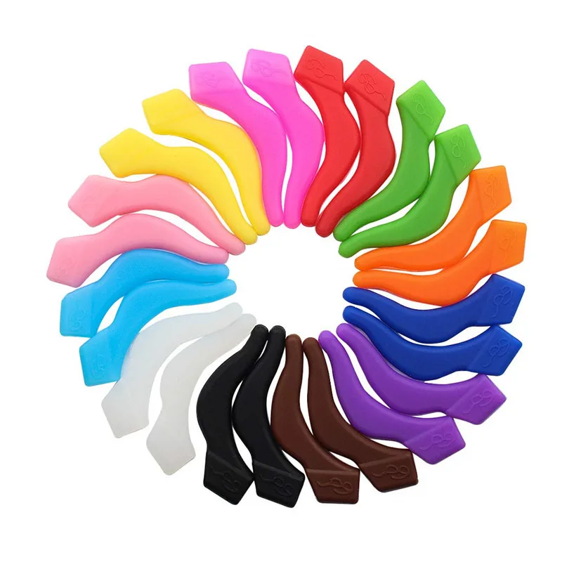 

1 Pairs Multicolor Top Quality Silicone Anti-slip Holder For Glasses Accessories Ear Hook Sports Eyeglass Temple Tip stoppers