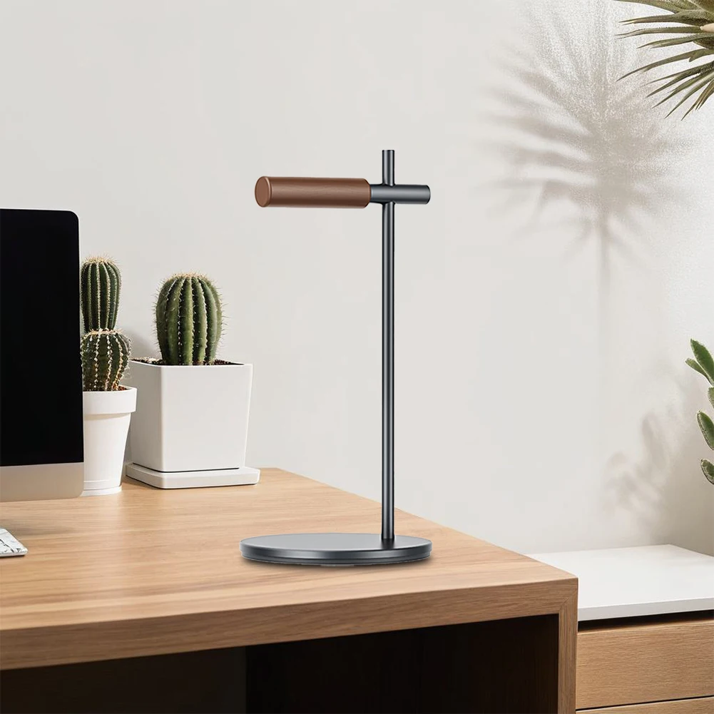 알루미늄 합금 데스크 이어폰 스탠드 미끄럼 방지 게임용 헤드셋 스탠드 랙 애플 비전 프로/에어팟 맥스/하이퍼엑스/비츠용 탈부착 가능