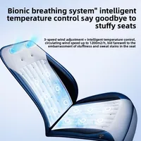 Cool Ventilation Seats Universal Car Seat Ventilation Cover Car Blowing Summer Cool SUV Car Seat Cushion Breathable Auto Cooling 5