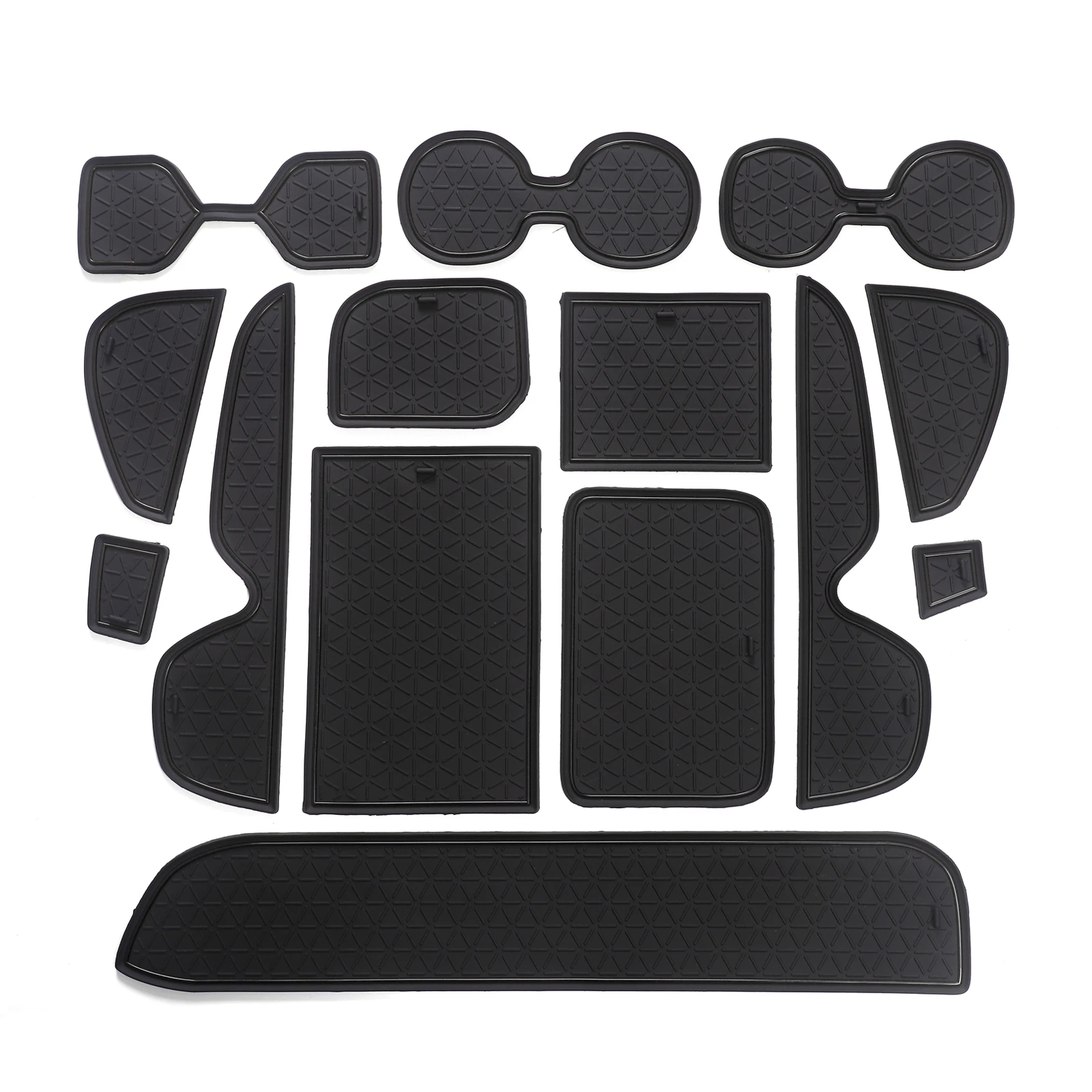 Premium Anti-Slip Rubber Cup Mat and Gate Slot Liner Set