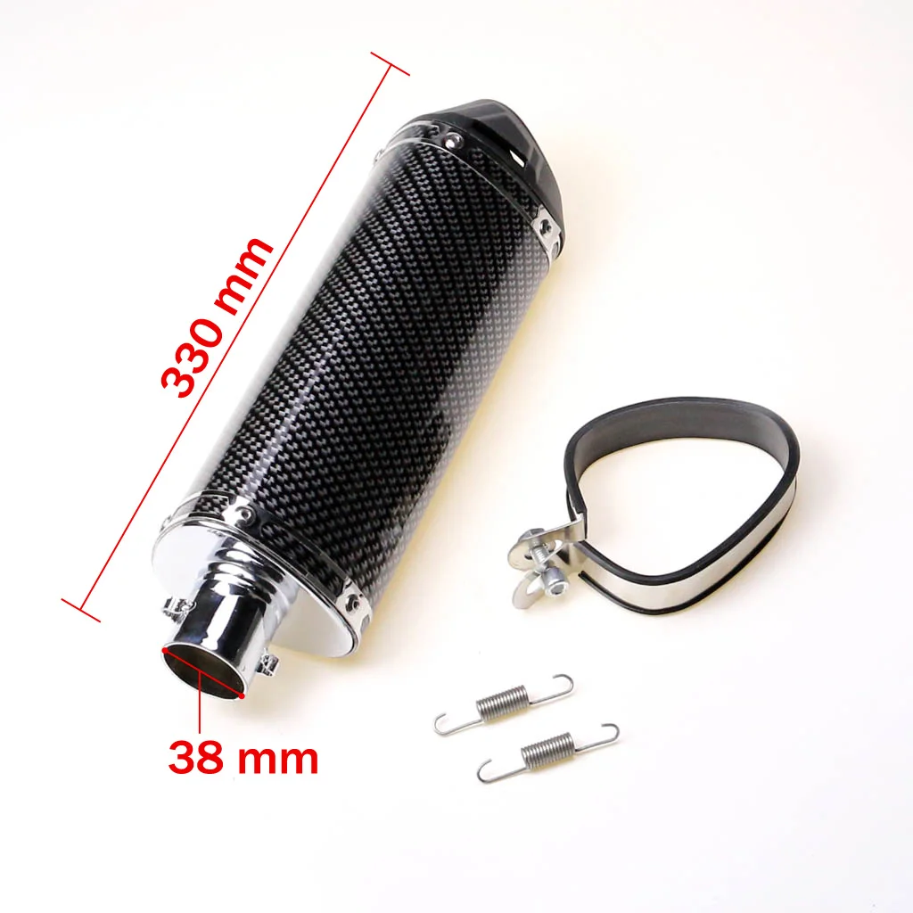 

38mm Dazzling Exhaust Muffler Pipe move blow-down / Mute for Dirt Bike Pit Bike ATV Motorcycle Scooter