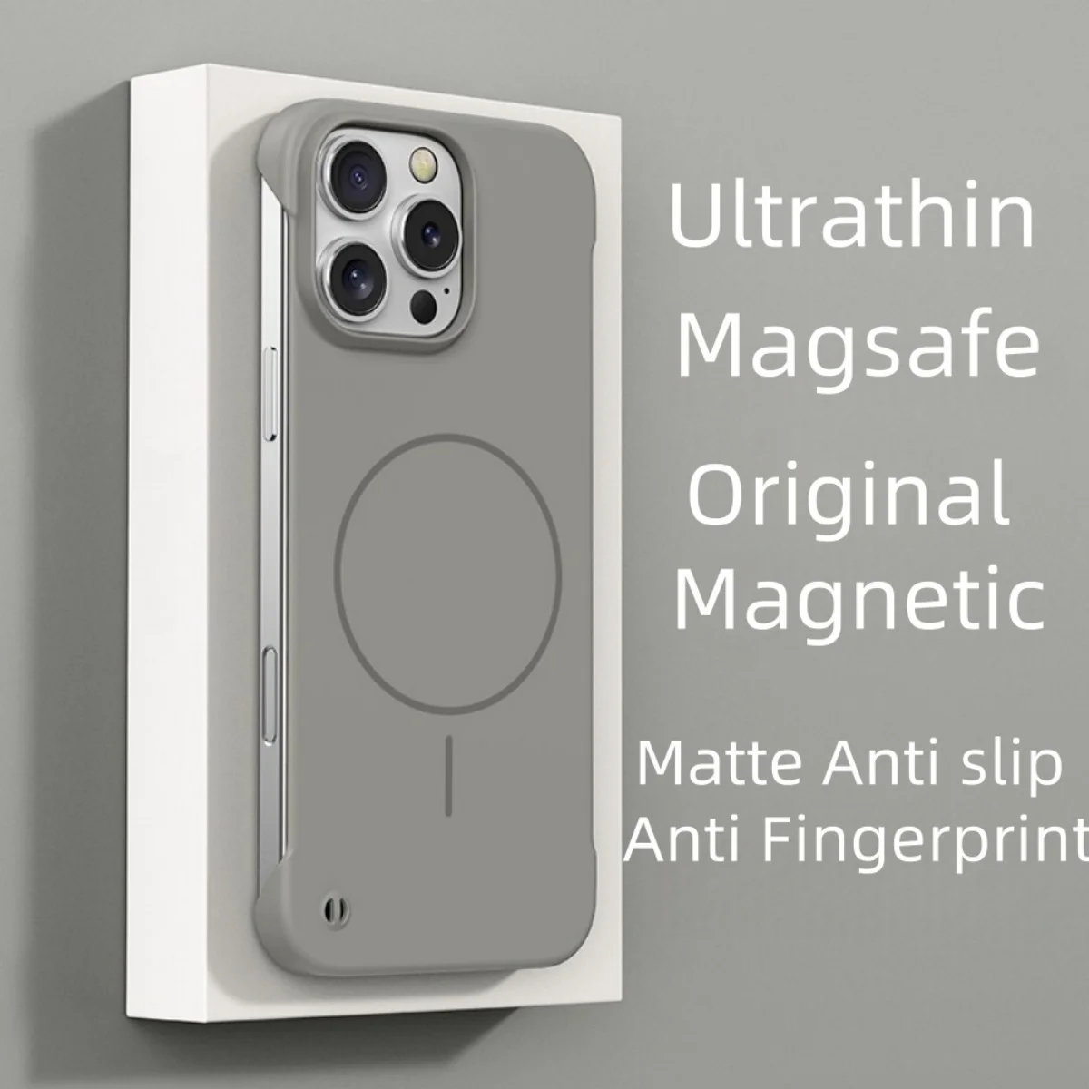 Slim Frameless Magnetic Cooling Case with Wireless Charging Capability