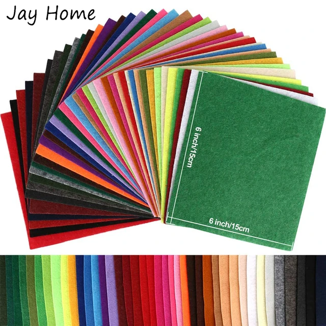 40pcs 6 X 6 Inches Felt Fabric Sheets Multicolors Non Woven Felt Sheets  Thick Felt Fabric Square For Diy Sewing Crafts Patchwork - Fabric -  AliExpress