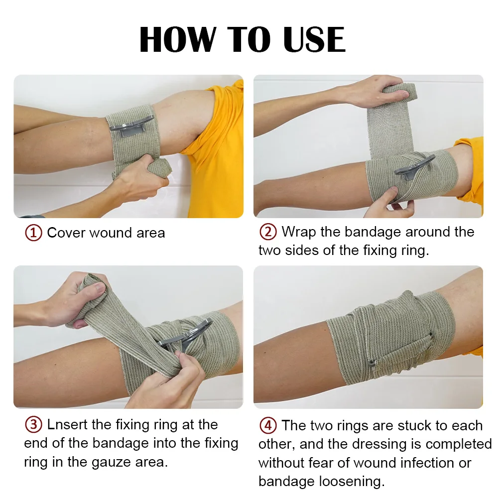 Bandage Trauma Kit first aid kit wound bandage medical wound dressing tourniquet kit tactical tourniquet Emergency Compression Tourniquet Medical Dressing Sterile Roll Bandage High Elastic First-aid Outdoor