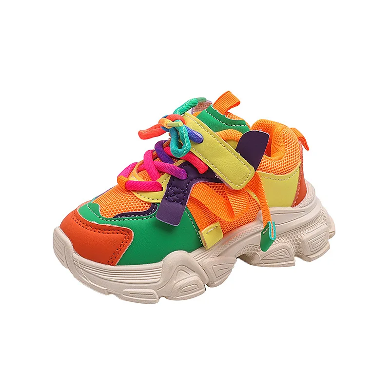 Light Soft Sole Children Shoe Anti Slip Girl Shoe 2025 Spring Autumn New Style Sport Shoes Mesh Top Boy Shoes Versatile Kid Shoe 5
