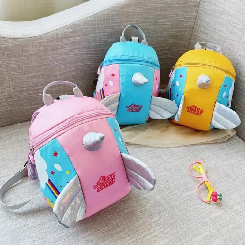 

Kindergarten Cartoon Backpack for Children Aged 1-3 Boys and Girls with Shoulder Anti Loss Backpack Cute Trendy Bag