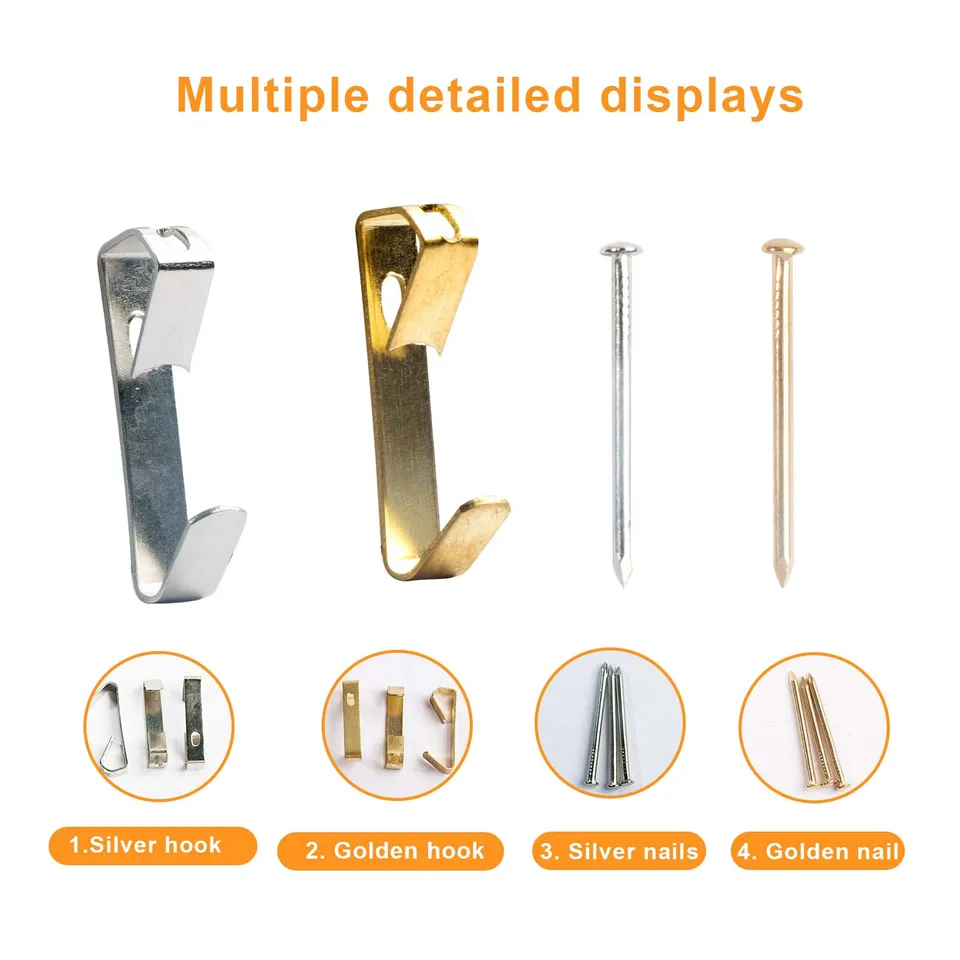 282Pcs Picture Hooks For Hard Walls, Picture Hanging Kit Heavy Duty Picture Hang | UK - View #5
