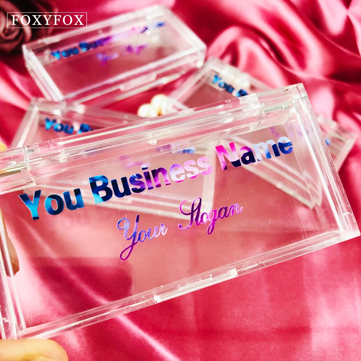 

CoMango Wholesale Eyelash Packaging Box Lash Faux Mink Lashes Boxes Packaging 3D Mink Lashes Acrylic Empty Case Print Logo