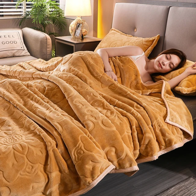Throw Blanket Bedding Thermal Soft Coral Fleece,anti-static And Ultra Soft  Bed Blankets Throws For Bed/couch/sofa/office/camping - Blanket - AliExpress